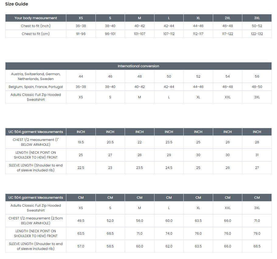 VERY LIMITED Zip Up Hoodie With OG YCR Logo